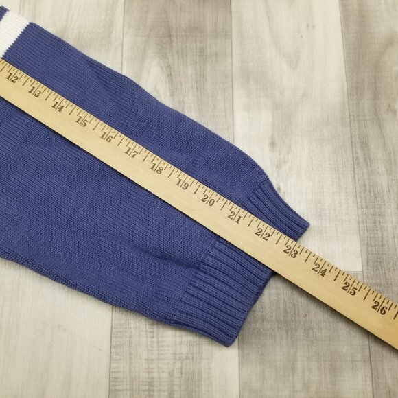 ✅Christopher & Banks C.J. Banks Blue W/White Star Cotton Sweater Size 3X - Picture 6 of 10